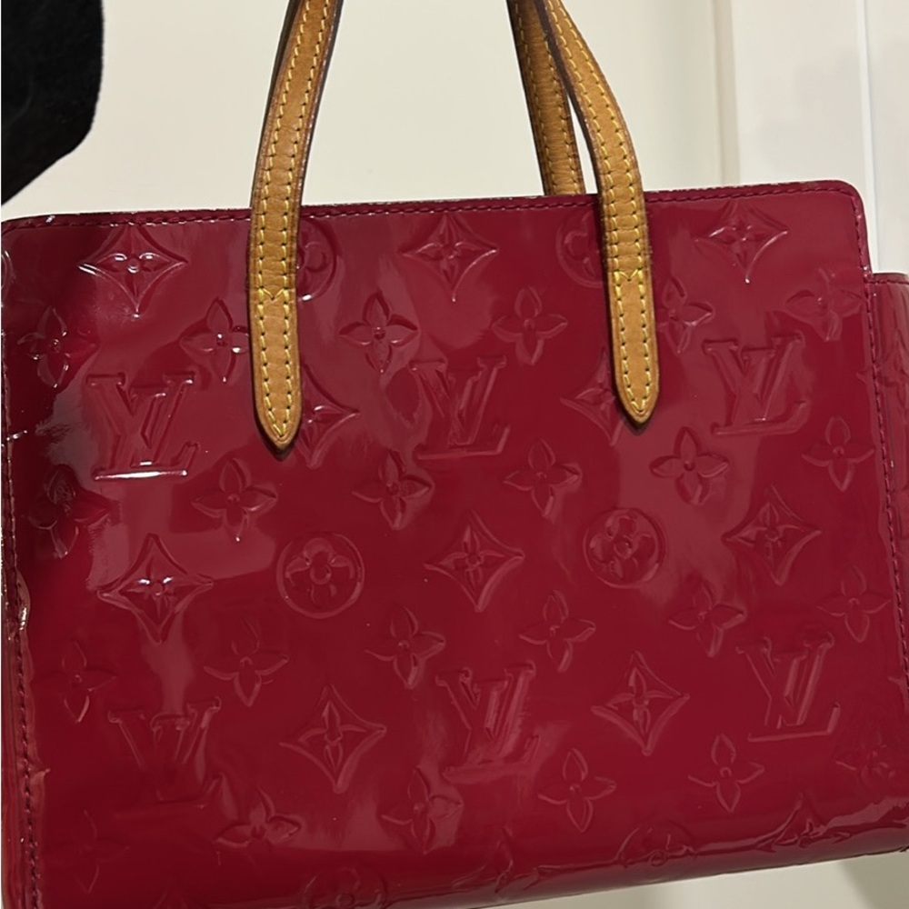 Louis Vuitton Cherry Red Embossed Tote